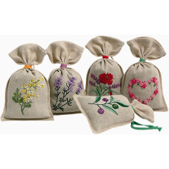 漂亮枝叶印花布袋