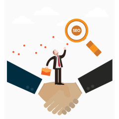 矢量SEO创意示意图