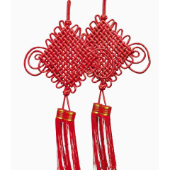 中国结元素 一对中国结