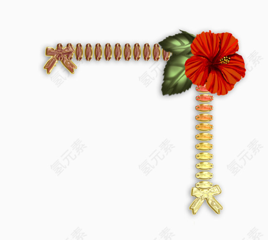 拉链花边