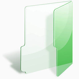 文件夹绿色晶体工程