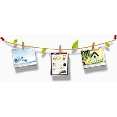 卡通挂绳相册素材