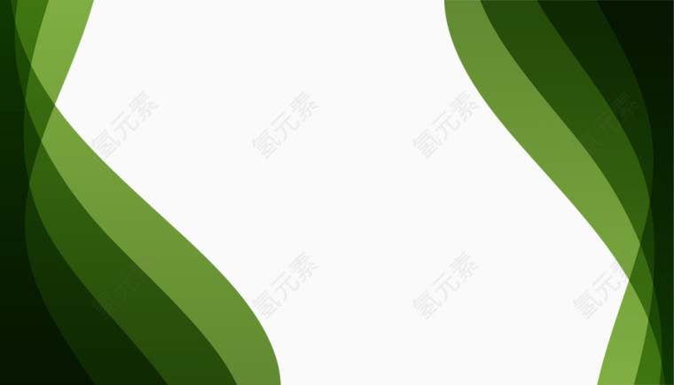绿色动感波浪纹素材