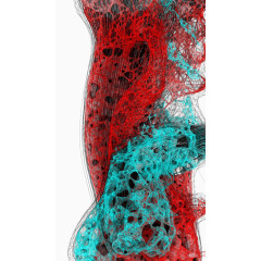 撕裂状线条装饰
