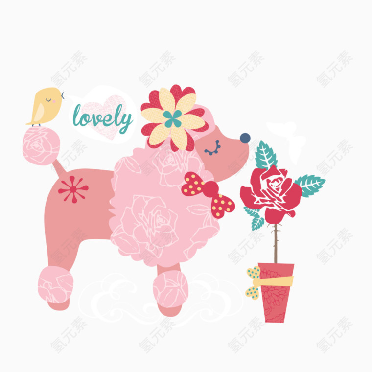 贵宾犬服装图案