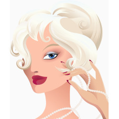 矢量手绘性感女孩