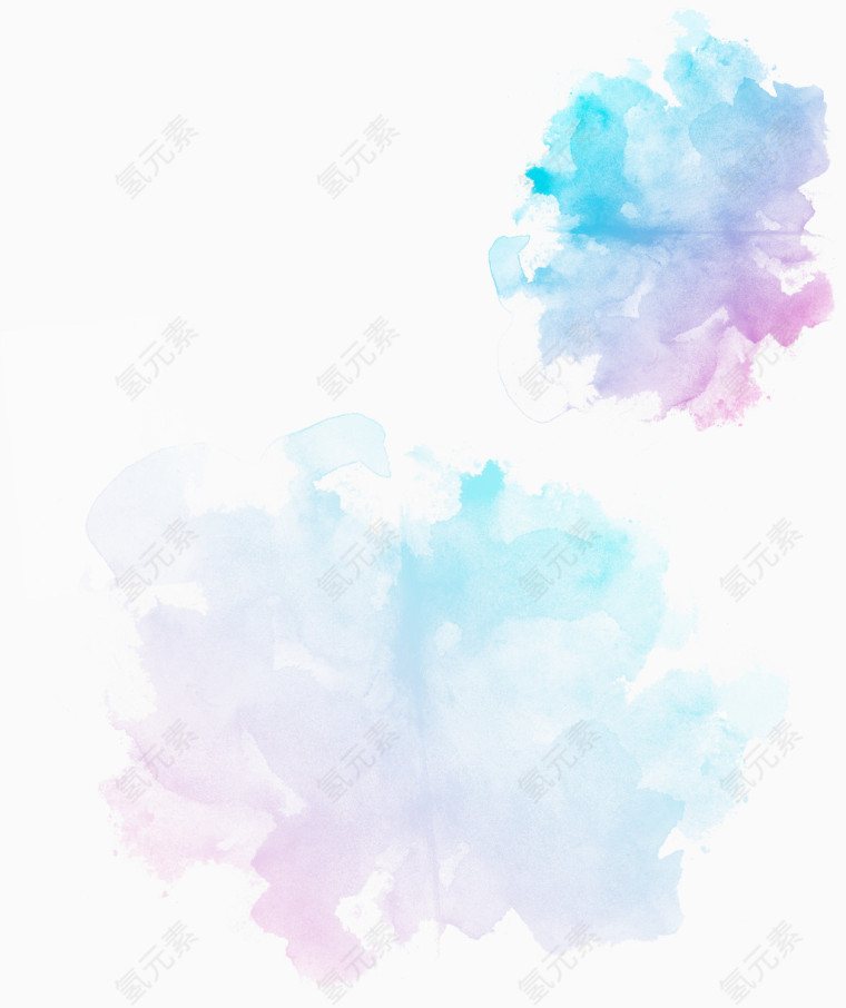 缤纷彩色衬托元素