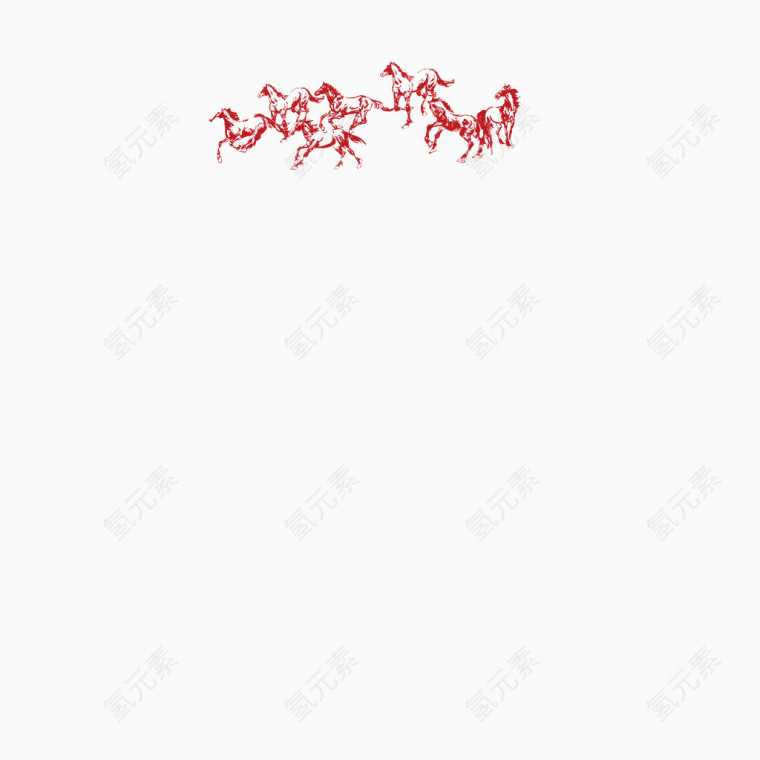 马年贺卡贺词素材图片