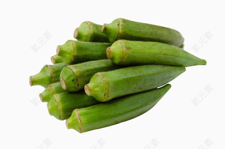 一堆秋葵免抠图片