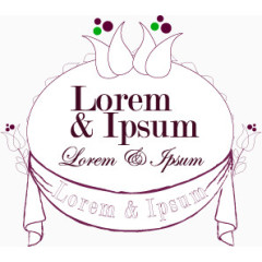 矢量婚礼主题请柬卡片