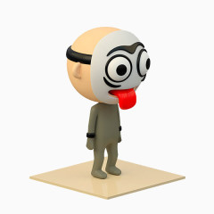 面具红舌头机器人