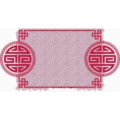 红色中国风边框背景