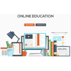 在线教育矢量素材