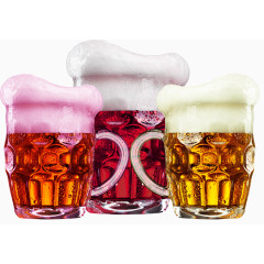 大玻璃杯装啤酒素材