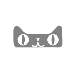 灰色天猫头像装饰素材