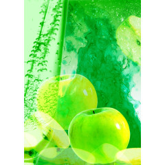 苹果竹林唯美绿色