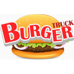 卡通快餐车矢量素材