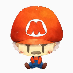 萌版马里奥男孩形象