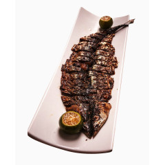 柠檬烧烤秋刀鱼