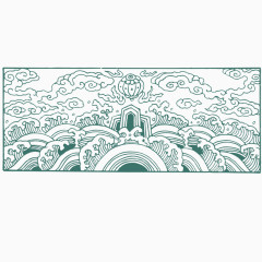 经典传统装饰底纹图案素材