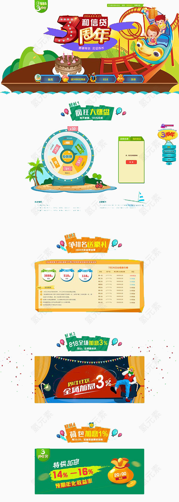 和信贷3周年庆