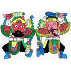 过年门神素材