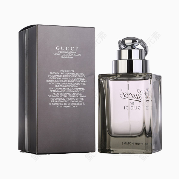 古驰（GUCCI）经典男士淡香水 90ml包装背面