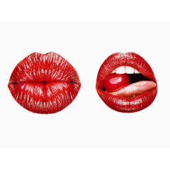 红色的嘴巴