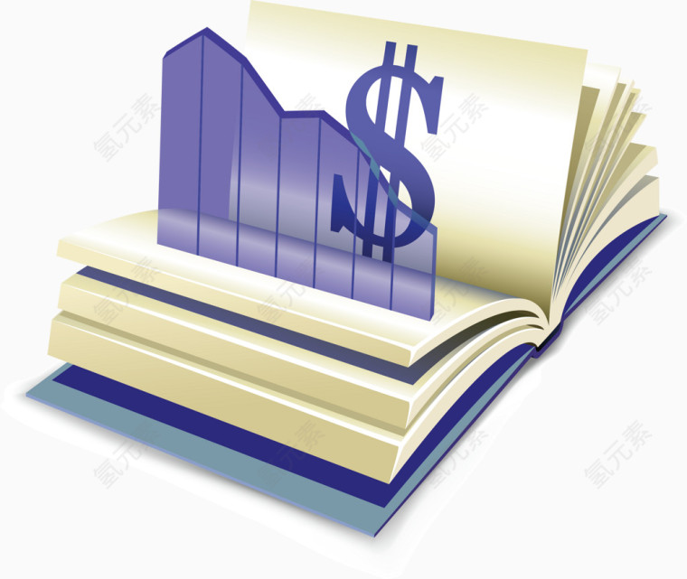 书本png矢量元素