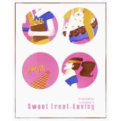 创意手绘甜品零食