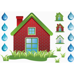 矢量图童话小屋