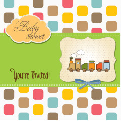 婴儿满月邀请函