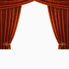 红色帘子素材图片