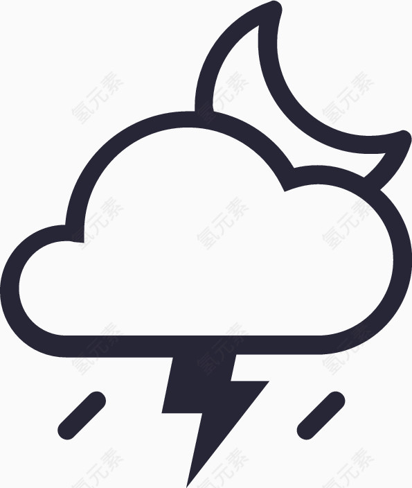雷阵雨（夜晚）
