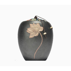 粗陶茶叶罐大号