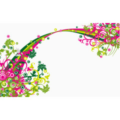 彩虹纹理矢量图