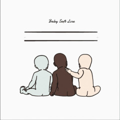 三个卡通人物背影