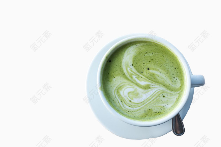 奶茶店的抹茶咖啡