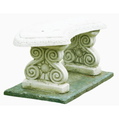 漂亮创意石头雕刻桌子