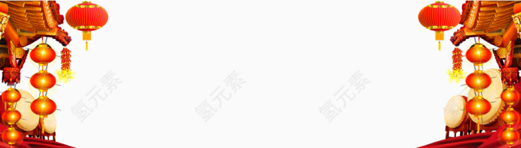 红色节日元素