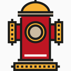 一个红色的消防栓