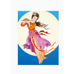 矢量中秋嫦娥月饼