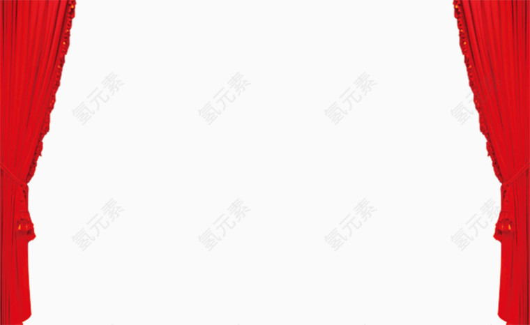 喜庆红色帘子