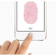 正在录入指纹的手机