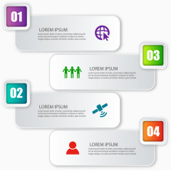 矢量选项信息图表