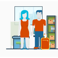 矢量健康快乐家庭生活