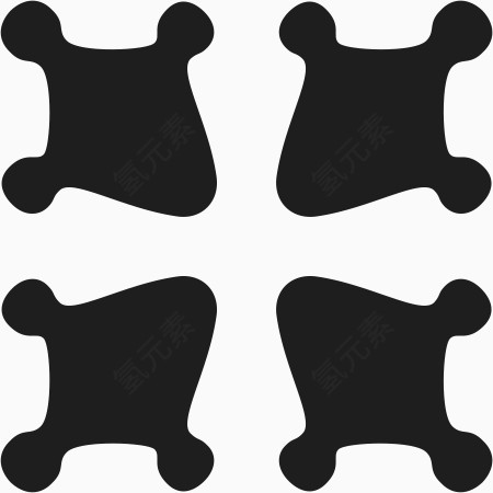 边框底纹花型单色图案素材