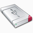 红白色存储硬件图标