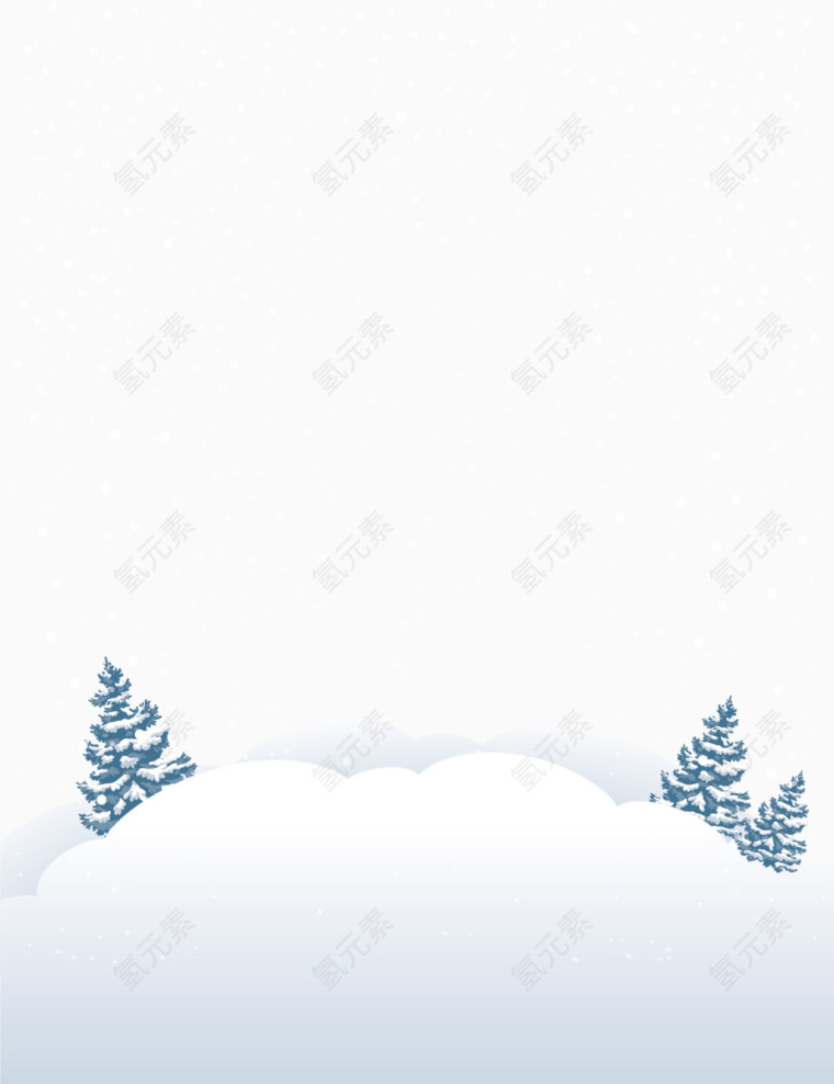 雪天冬天暴风雪元素