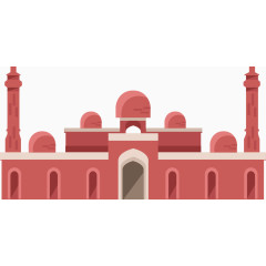 穆斯林建筑矢量